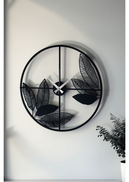 Dekoratif Yeni Modern Tejat Ahşap Duvar Saati 48 cm