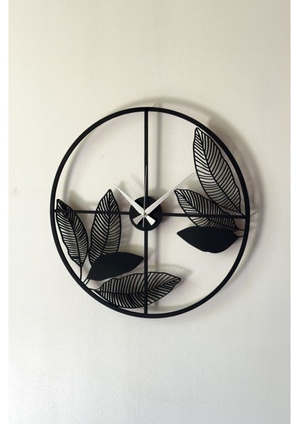 Dekoratif Yeni Modern Tejat Ahşap Duvar Saati 48 cm