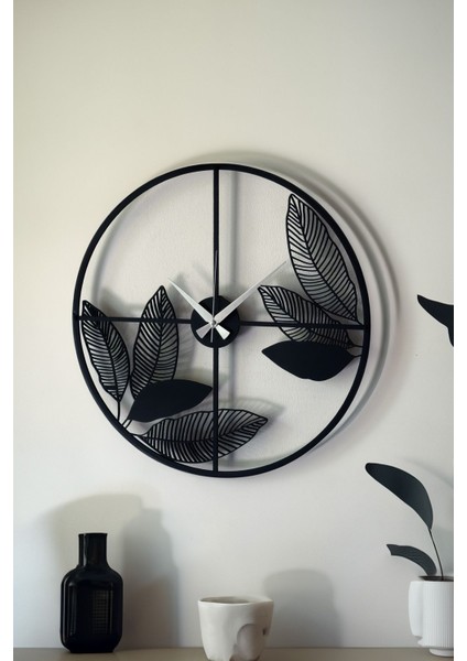 Dekoratif Yeni Modern Tejat Ahşap Duvar Saati 48 cm