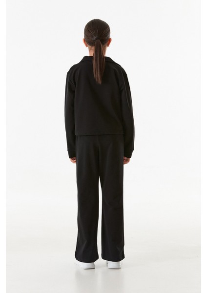 Basic Polo Yaka Beli Lastikli Kız Çocuk Takım modelleri