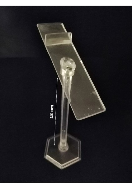 3'lü şeffaf ayakkabı standı, plastik, turuncu, 3 parça ürün teşhiri kolaylığı