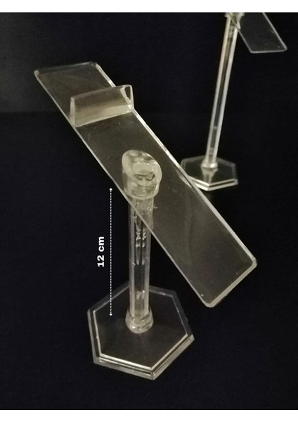 3'lü şeffaf ayakkabı standı, plastik, turuncu, 3 parça ürün teşhiri kolaylığı