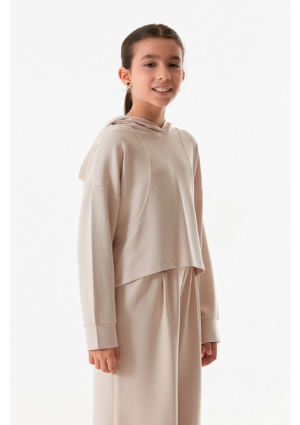 Basic Kapüşonlu Kız Çocuk Takım modelleri