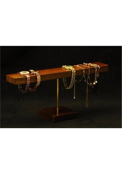 Mücevher Bilezik / Bileklik / Saat Teşhir Standı, Vitrin Ahşap Takı Teşhir Standı (Tekli 10 Cm)