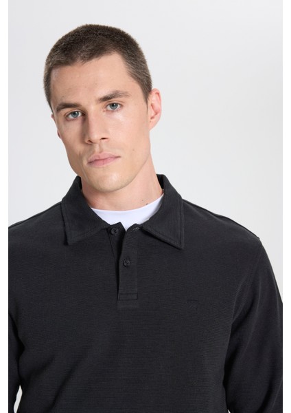 Regular Fit Normal Kesim Lacivert Polo Yaka Tişört fırsatları