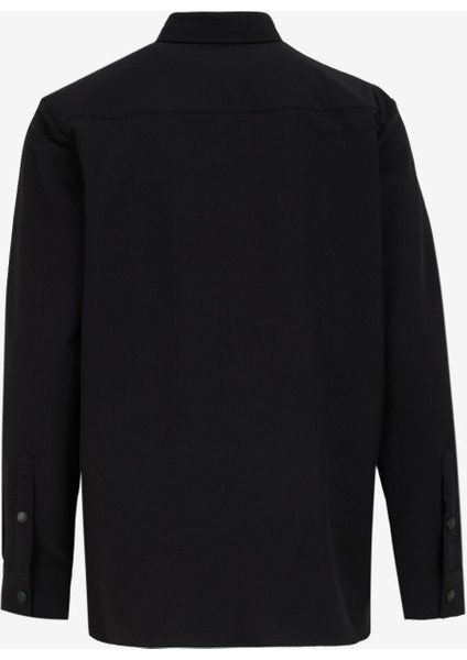 Basic Gömlek Yaka Düz Siyah Erkek Gömlek F4WM-GML 2579 fiyatları