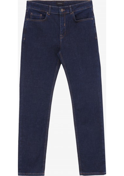 Normal Bel Normal Paça Slim Fit Lacivert Erkek Denim Pantolon F4WM-PNT 2786