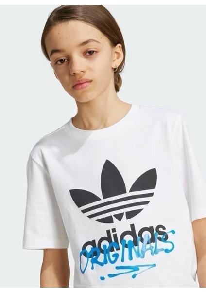 Baskılı Beyaz Erkek T-Shirt IY5452-GRAPHICS Tee modelleri
