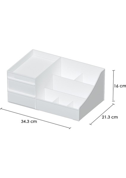 Makyaj Kozmetik ve Fırçalık Düzenleyici Organizer Seti