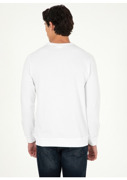Klasik Yaka Beyaz Erkek Sweatshırt G081SZ082.000.1926931 modelleri