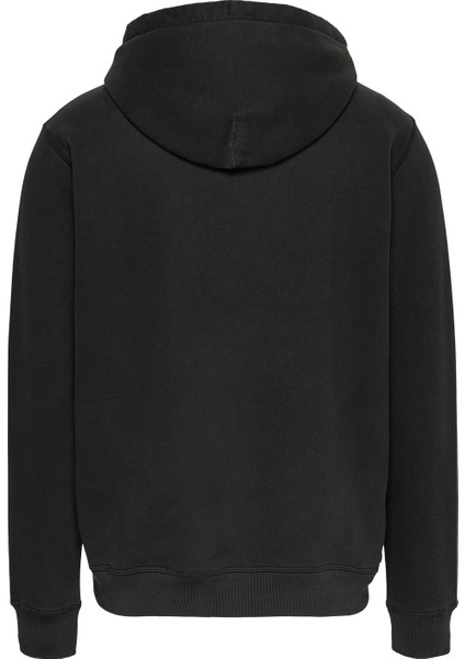 Kapüşon Yaka Siyah Erkek Sweatshırt DM0DM19235BDS Reg Washed Prep Explr