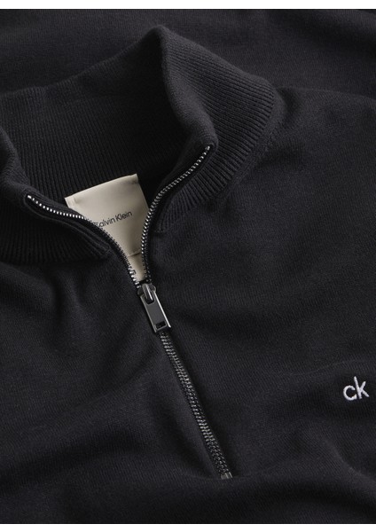 Calvin Klein Kapüşon Yaka Normal Siyah Erkek Kazak K10K113748BEH