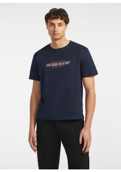 Lacivert Erkek T-Shirt M4YI42K8FQ4A71W Gj Ss Cn Reg Amerıc