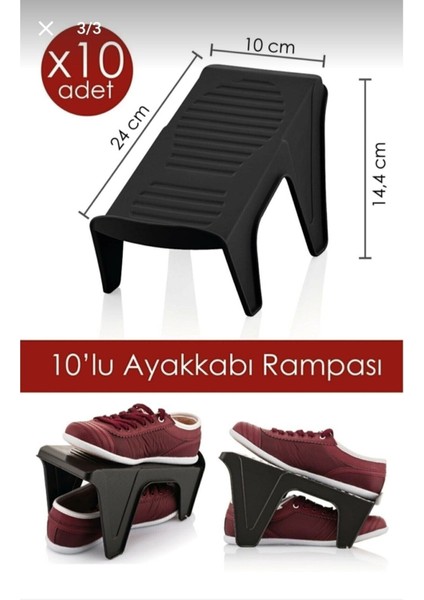 Tekno Trust Ayakkabı Rampası Tekli 10 Adet