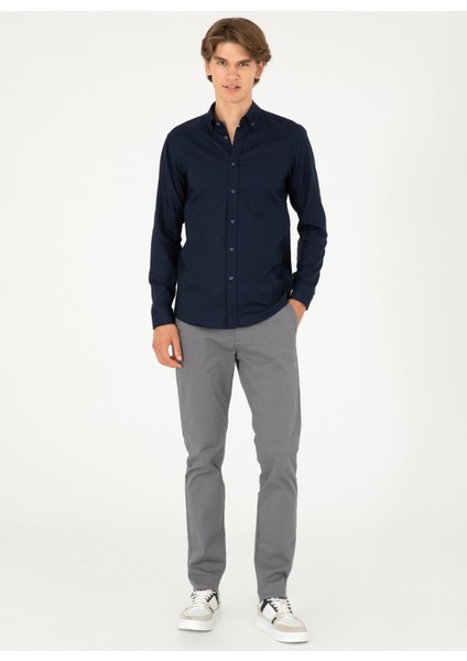 Normal Bel Slim Fit Gri Erkek Pantolon G081SZ078.000.1949135 modelleri