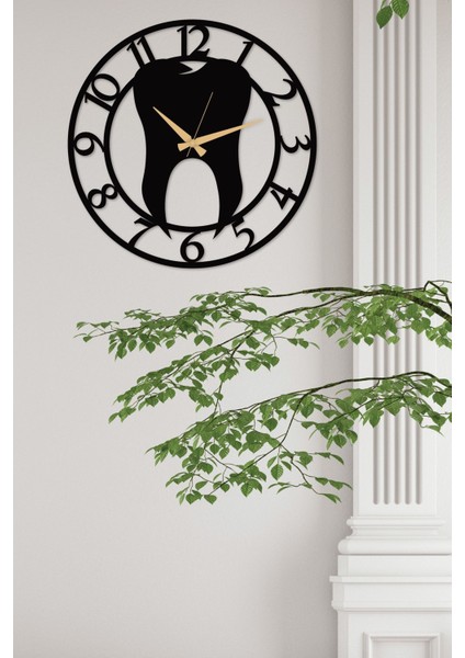 Modern siyah metal duvar saati, 50x50 cm, şık ve kullanışlı hediye seçeneği modelleri