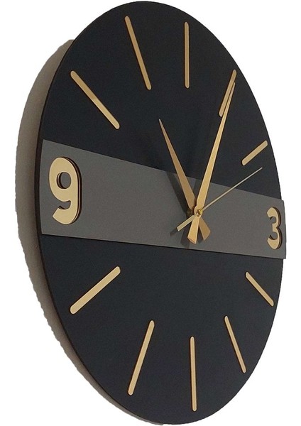 Modern Dekoratif Katmanlı 40 cm Duvar Saati