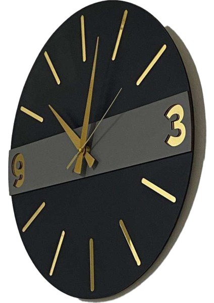 Modern Dekoratif Katmanlı 40 cm Duvar Saati
