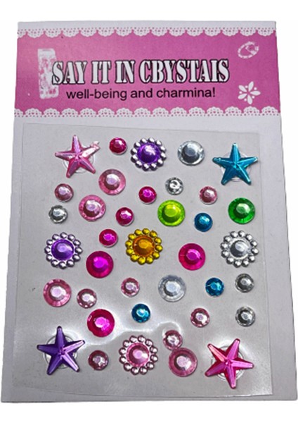 Sticker Seti Taşlı Boncuklu Tts