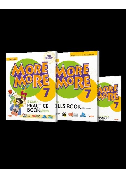 Kurmay Yayınları More&more English 7 Practice Book (Skills Book + Dictionary) 7. Sınıf