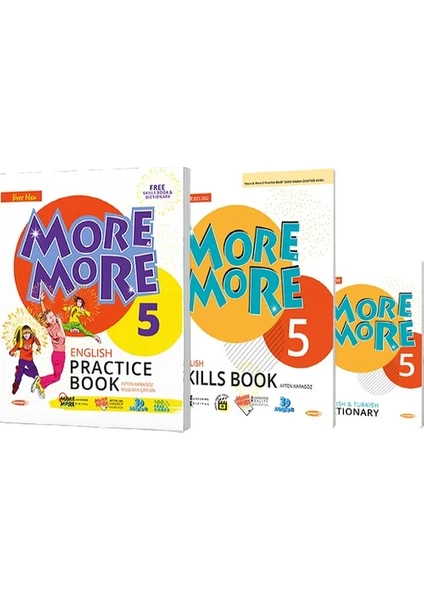 Kurmay Yayınları Kurmay Elt More And More 5. Sınıf English Practice Book + Skills Book