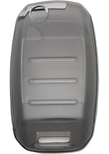 Lüx Kia Sorento Sportage Picanto Cerato Soul Rio Ceed 3 Buton Sustalı Antrasit Şeffaf Anahtar Kılıfı fiyatları