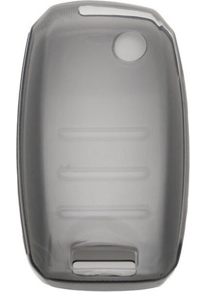 Lüx Kia Sorento Sportage Picanto Cerato Soul Rio Ceed 3 Buton Sustalı Antrasit Şeffaf Anahtar Kılıfı modelleri