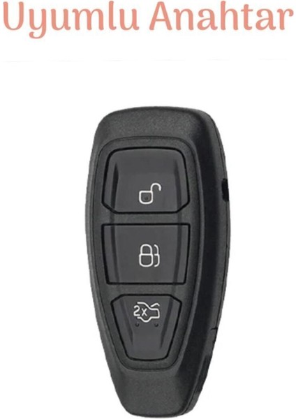 Lüx Ford Focus Fiesta Kuga Mondeo Smax Cmax Ecosport Nano Anahtar Kılıfı Beyaz Silver Gümüş Renk fiyatları