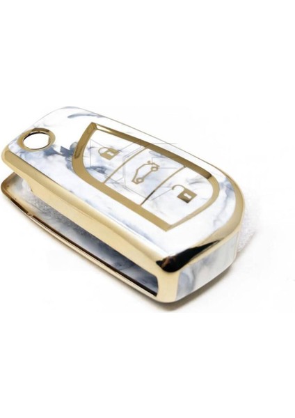 Toyota Corolla Auris Yaris Verso Avensis Aygo Hilüx Nano Anahtar Koruma Kılıfı Mermer Desenli fiyatları