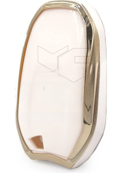 Peugeot 208 308 508 2008 3008 5008 Rifter Nano Anahtar Kılıfı Beyaz Gold Renk 1.ci Kalite modelleri