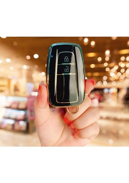 Toyota Corolla Prius Camry C-Hr Rav4 Nano Land Crusiser 2 Tuslu Anahtar Koruma Kılıfı 1. Kalite