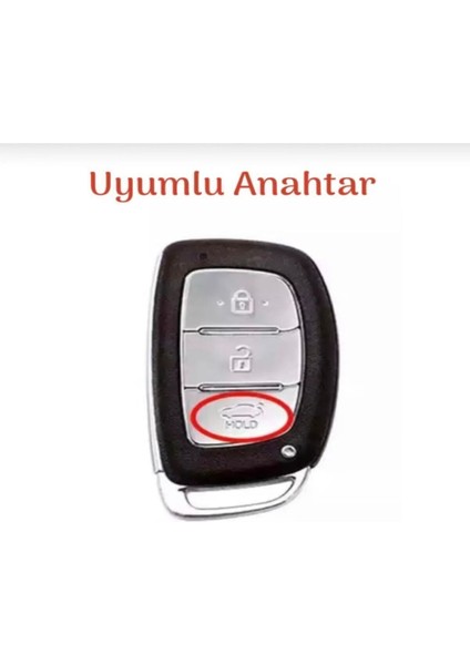 Lüx Hyundai Tucson Elentra Bayon Anahtarsız Çalıştırma Nano Anahtar Kılıfı Gri Gold Renk fiyatları