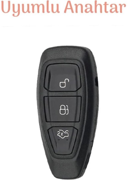 Lüx Ford Focus Fiesta Kuga Mondeo Smax Cmax Ecosport Nano Anahtar Kılıfı Siyah Silver Gümüş Renk fiyatları