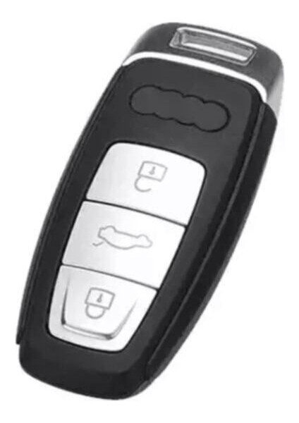Lüx Audi A3 2021-2022 A6L A7 A8 Q8 E Tron C8 D5 Nano Anahtar Kılıfı Siyah Gold Altın Renk