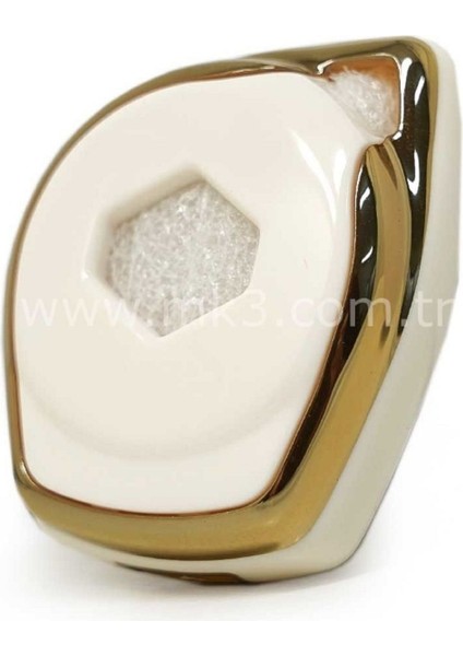 Lüx Suzuki Alto Swift Baleno Sx4 Grand Vitara Jimny 2 Buton Nano Anahtar Kılıfı Beyaz Gold Renk modelleri