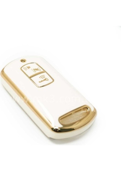 Lüx Honda Pcx 150 SH125 C125 Scooter Nano Anahtar Kılıfı Beyaz Gold Altın Renk 1.ci Kalite fiyatları