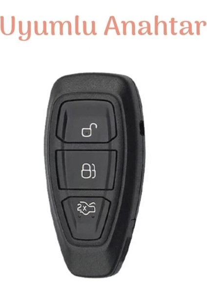Lüx Ford Focus Fiesta Kuga Mondeo Smax Cmax Ecosport Nano Anahtar Kılıfı Siyah Gold Altın Renk modelleri