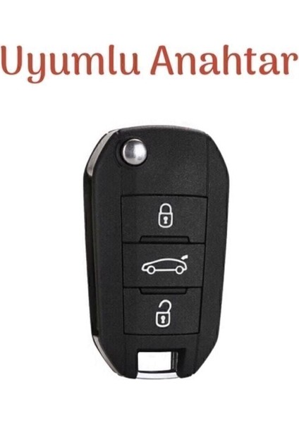 Gma Keys Peugeot 301 307 308 208 508 2008 3008 Partner Van Nano Sustalı Anahtar Koruma Kılıfı