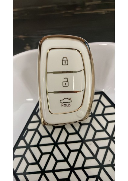Hyundai Tucson,elentra,bayon,smart Vb.nano Yüksek Kalite Silikon Kumanda Kılıfı Beyaz