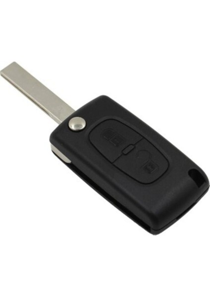 Peugeot 2 Butonlu Sustalı Kumanda Kabı ( Pil Yataksız )