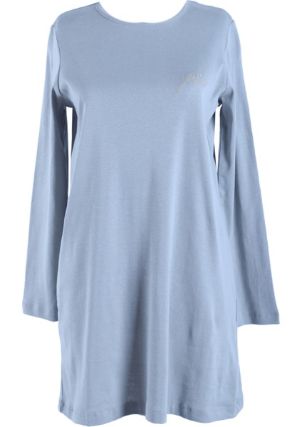 1451_NAKIŞLI Basic Tesettür Tunik Gri
