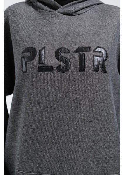 1596_PLISTRE Nakışlı Oversize Tesettür Sweatshirt
