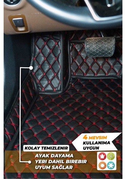 Mg Zs (2021-2023) Uyumlu Özel Dikim Deri 7d Havuzlu Paspas modelleri