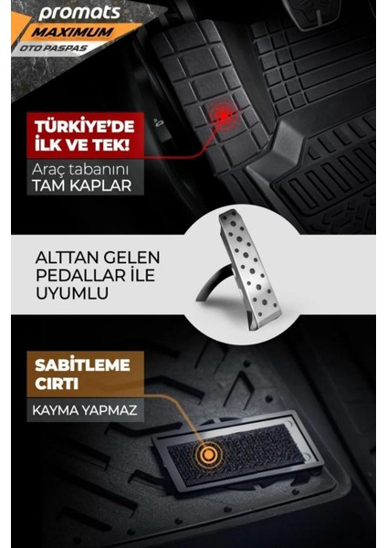 Mercedes Glc 2023-2024 Model Aron 4d Havuzlu Siyah Paspas fırsatları