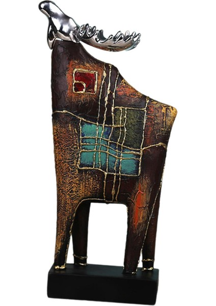 GeyikEl Sanatları Süsü Geyik Dekorasyonu Kitaplık Iç Mekan Masa Üstü 17X11.5X34.5 cm Heykel (Yurt Dışından) indirimleri