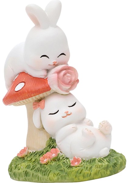 Çift Tavşan Süsleri Tavşan Modern Reçine Düğün Heykel (Yurt Dışından) fırsatları