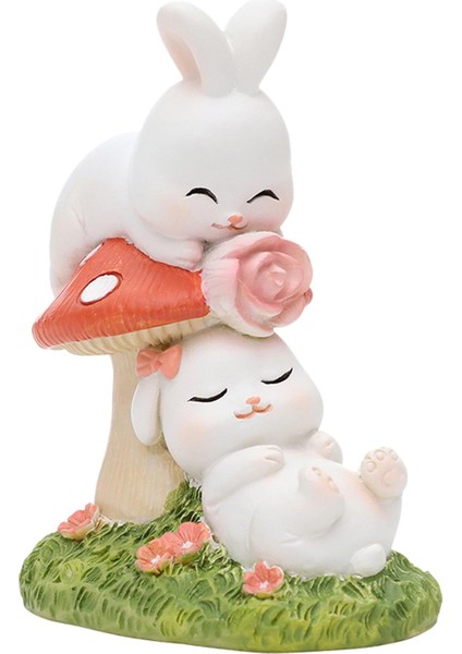 Çift Tavşan Süsleri Tavşan Modern Reçine Düğün Heykel (Yurt Dışından) indirimleri