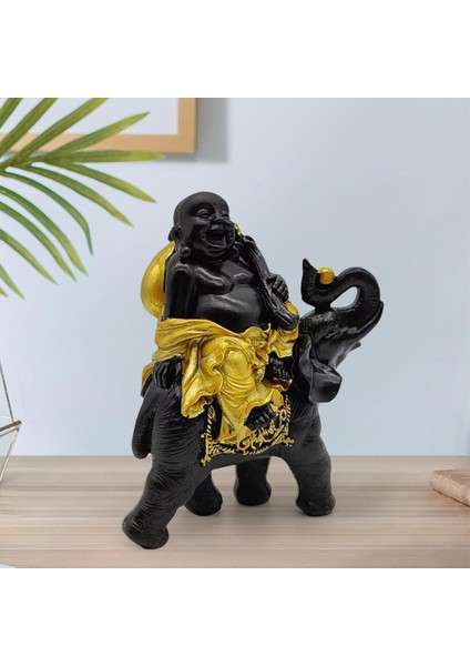 Rahip Minyatür Figürler Fil Binme El Sanatları Heykel (Yurt Dışından) modelleri