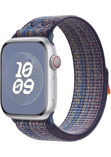 - Apple Watch 40mm - Kordon Hasır Kordon Strap Kayış KRD-91 - Siyah