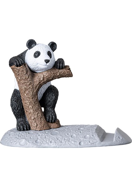 Panda Üstü Karikatür Dekoru Tabanlı Heykel (Yurt Dışından)